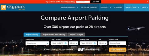 skyparksecure airport parking.